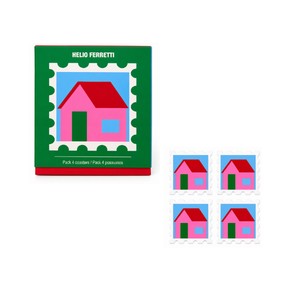 PACK DE 4 POSAVASOS CASITA HF - Ítem2