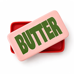PINK BUTTER DISH HF - Item1