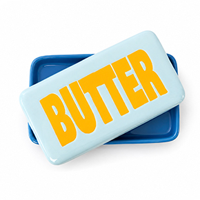 LIGHT BLUE BUTTER DISH HF - Item1