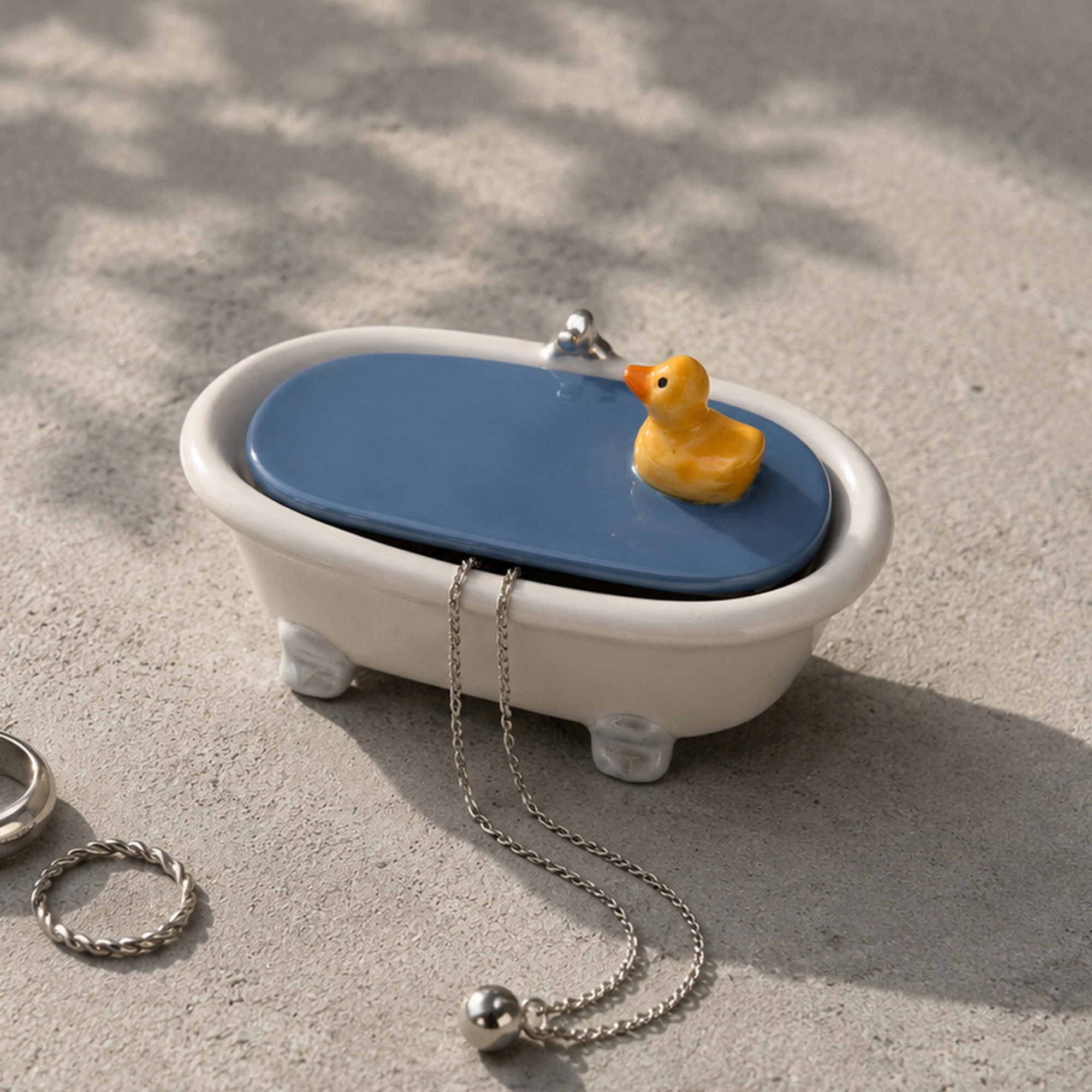 DUCK IN THE WATER JEWELRY BOX HF