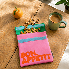 BOLSA SNACK ANTIMANCHAS ROSA BON APPÉTIT HF