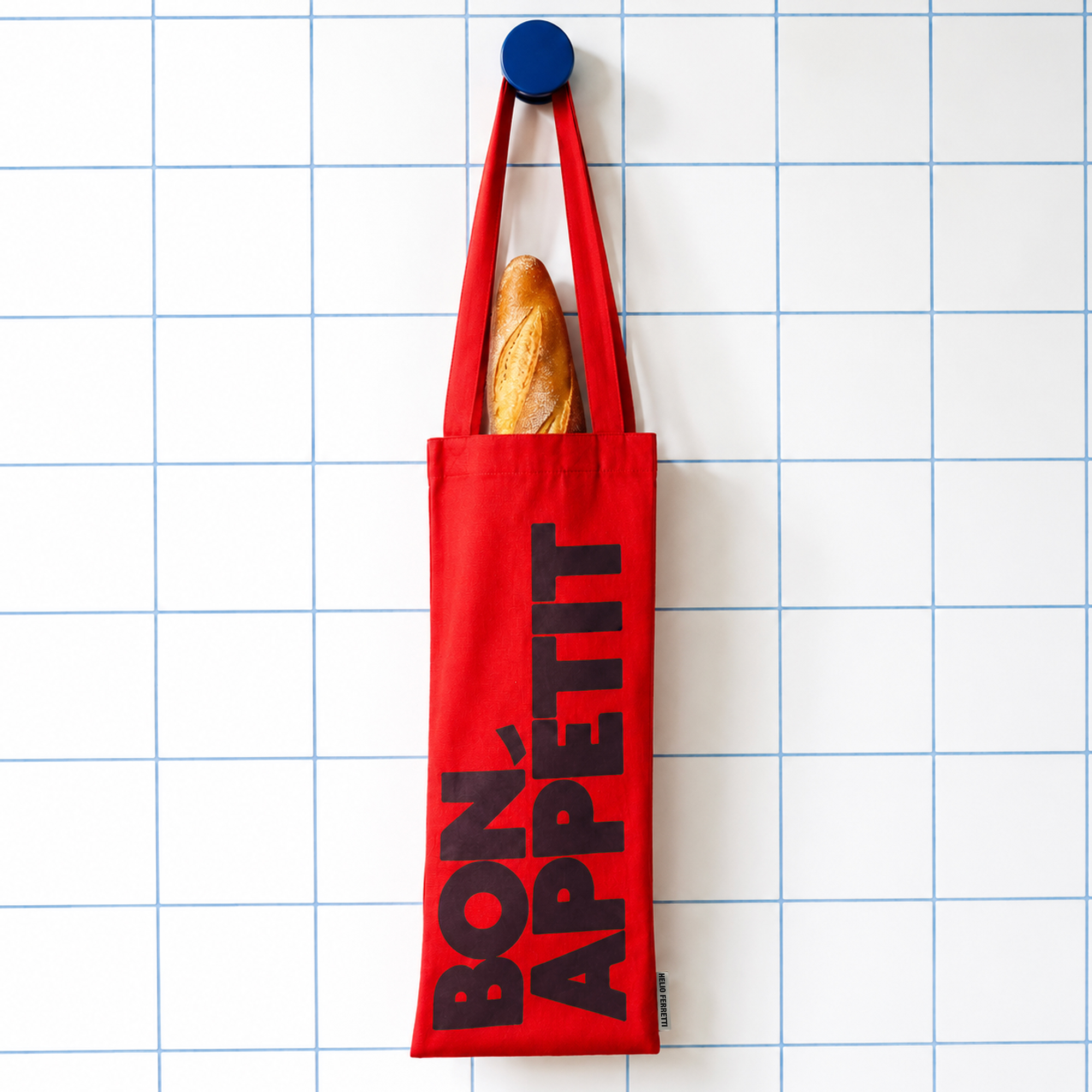 TOTE BAG WINE & BAGUETTE BON APPÉTIT ROJO HF