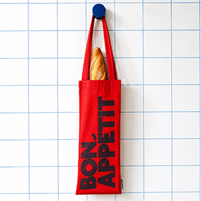TOTE BAG WINE & BAGUETTE BON APPÉTIT ROJO HF