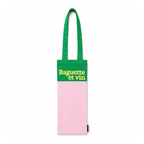 TOTE BAG WINE & BAGUETTE ROSA HF