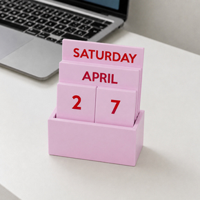 VIOLET SMALL WOODEN CALENDAR HF - Item2