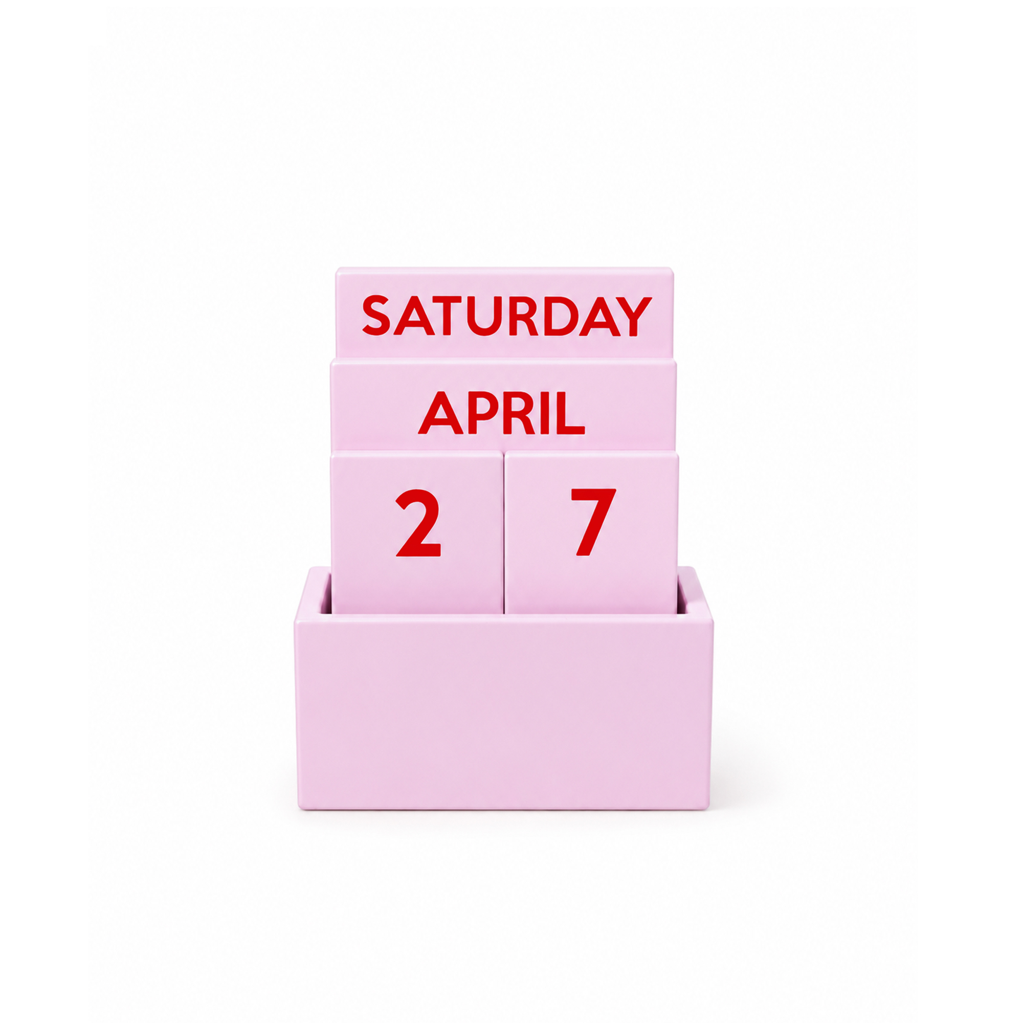 CALENDARIO PEQUEÑO DE MADERA VIOLETA HF