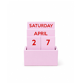 CALENDARIO PEQUEÑO DE MADERA VIOLETA HF