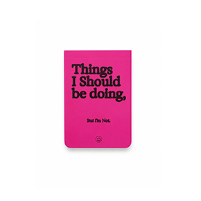 PINK LAZY MINI NOTEPAD HF - Item1