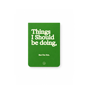 GREEN LAZY MINI NOTEPAD HF - Item1