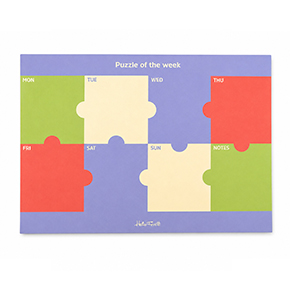 ORGANIZADOR A4 SEMANAL PUZZLE NARANJA HF
