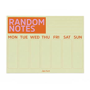 YELLOW A4 WEEKLY PLANNER HF