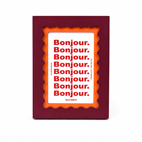 BURGUNDY BICOLOR WAVES PHOTO FRAME HF