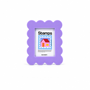 VIOLET ACRYLIC PETAL PHOTO FRAME (S) HF