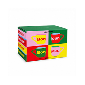 YELLOW BONJOUR MUG HF - Item2