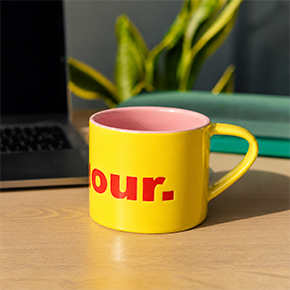 TAZA BONJOUR AMARILLO HF