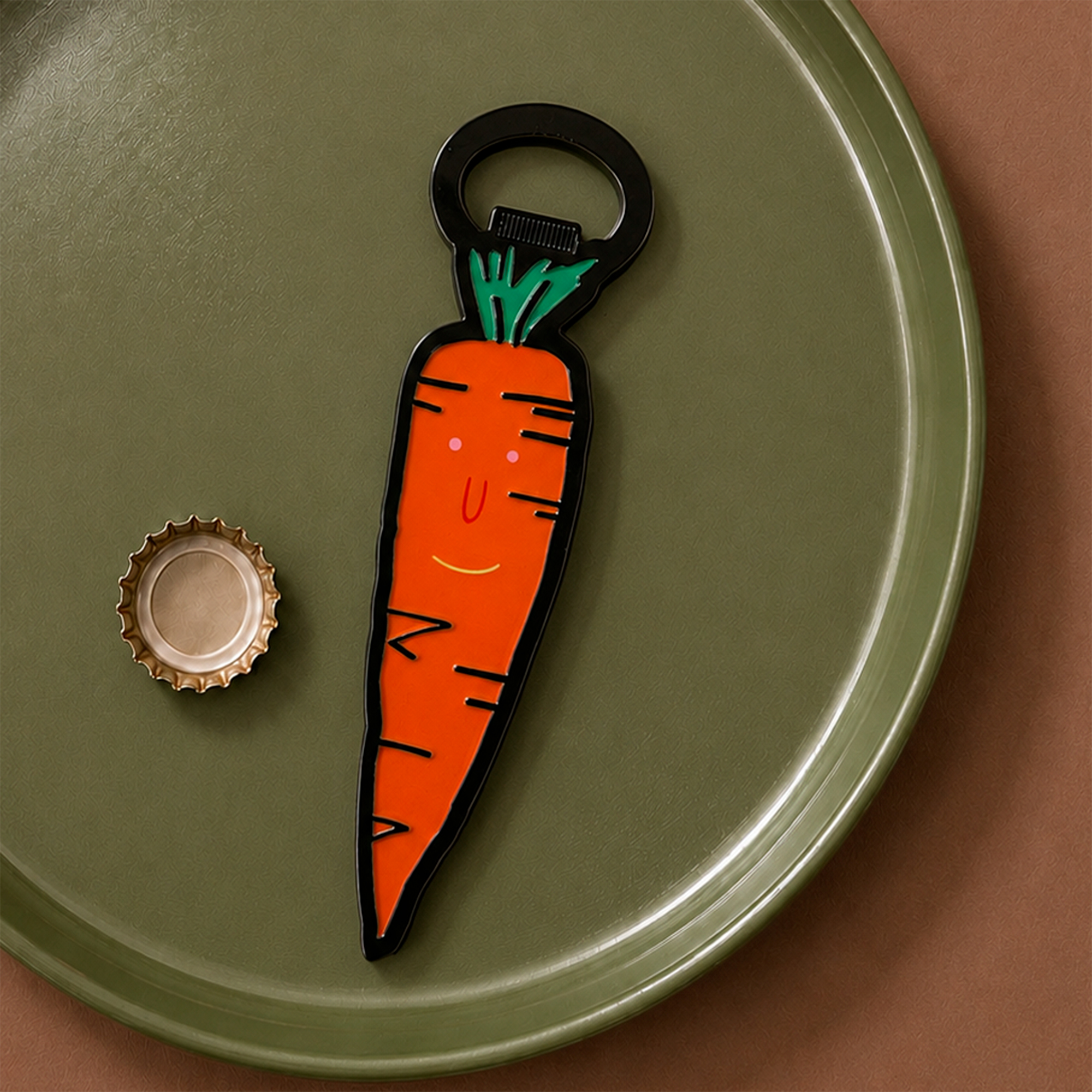 MAGNETIC BOTTLE OPENER CARROT HF