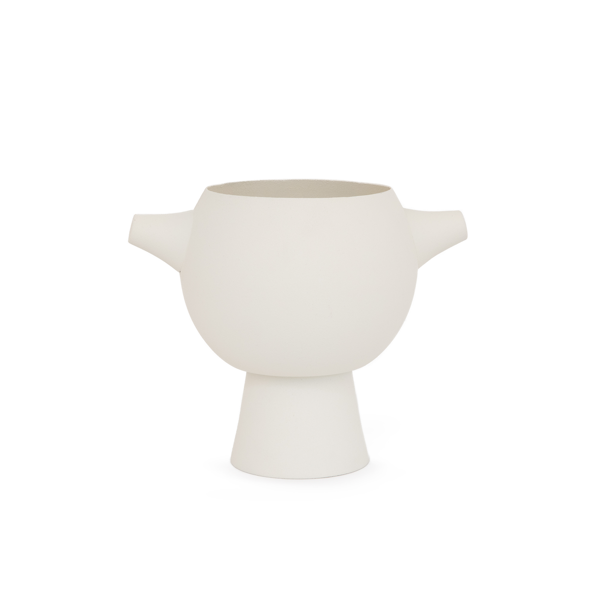 Large White Circle Vase main image 0