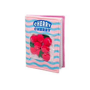 WHITE VELBOA WOVEN CHERRY NOTEBOOK HF