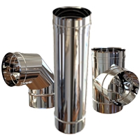 CHIMENEAS SIMPLE PARED INOXIDABLE