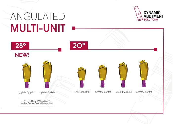 Multi-Unit Angulated 28º