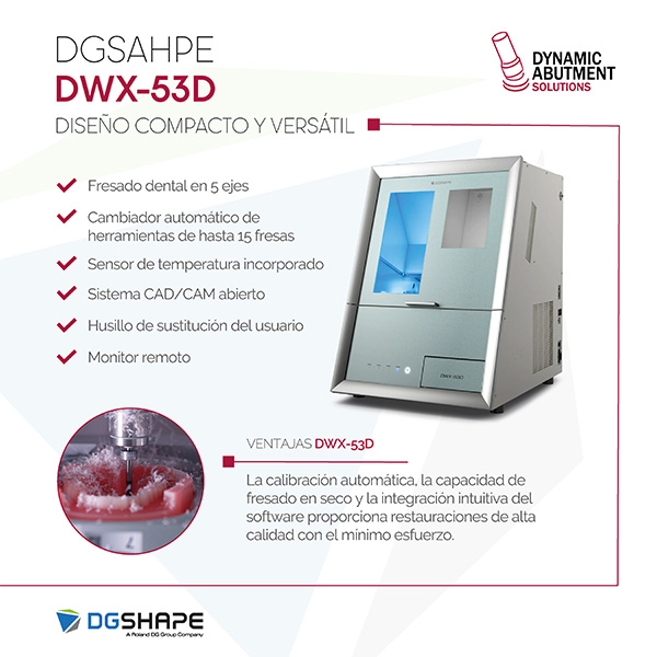 DWX-53D: fresado con restauraciones de alta calidad