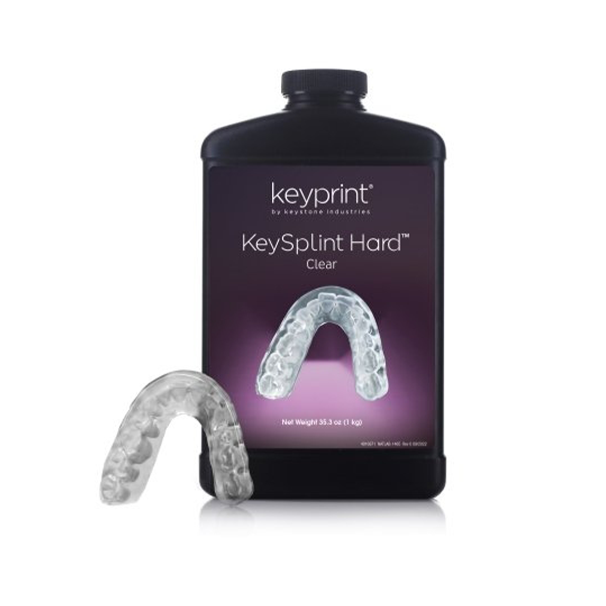 KEY4220004-Keystone Resin KeySplint Hard Transparent 1KG/MDlla