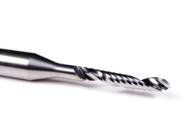 600136-1 flute ball tools D2mm for PMMA/PEEK