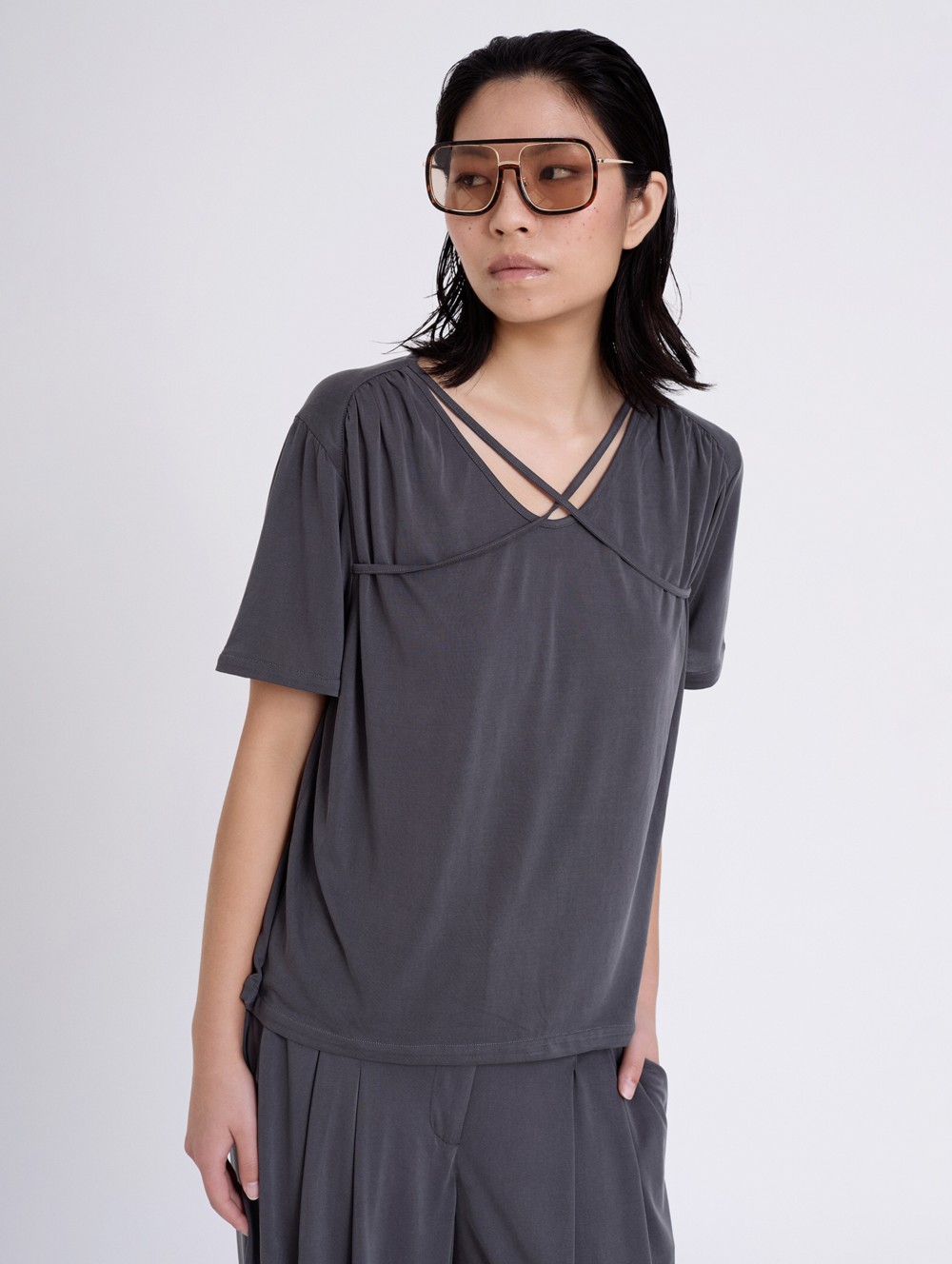 Camiseta modal tiras