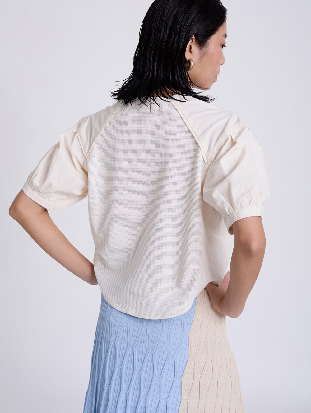 Camiseta bimateria popelín 2