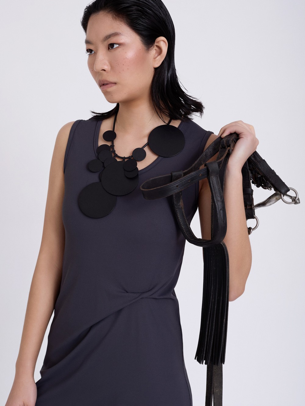 Vestido de tirantes y frunce 1