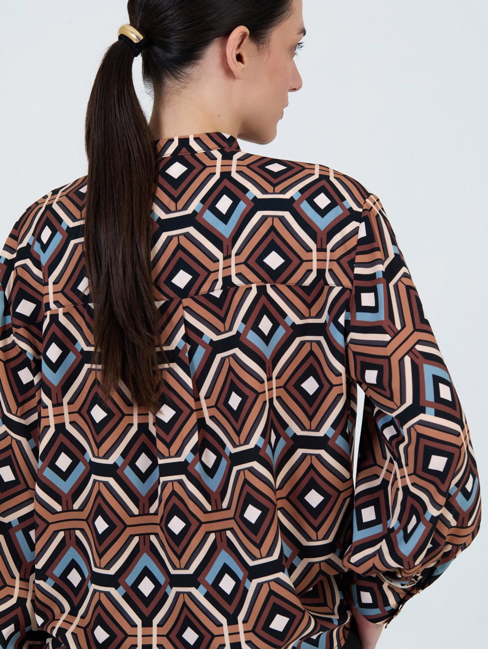 Blouse à imprimé géométrique 4