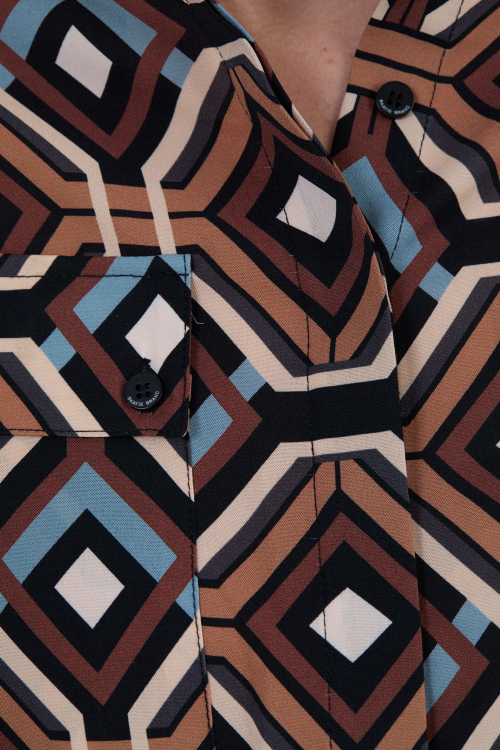 Blouse à imprimé géométrique 1