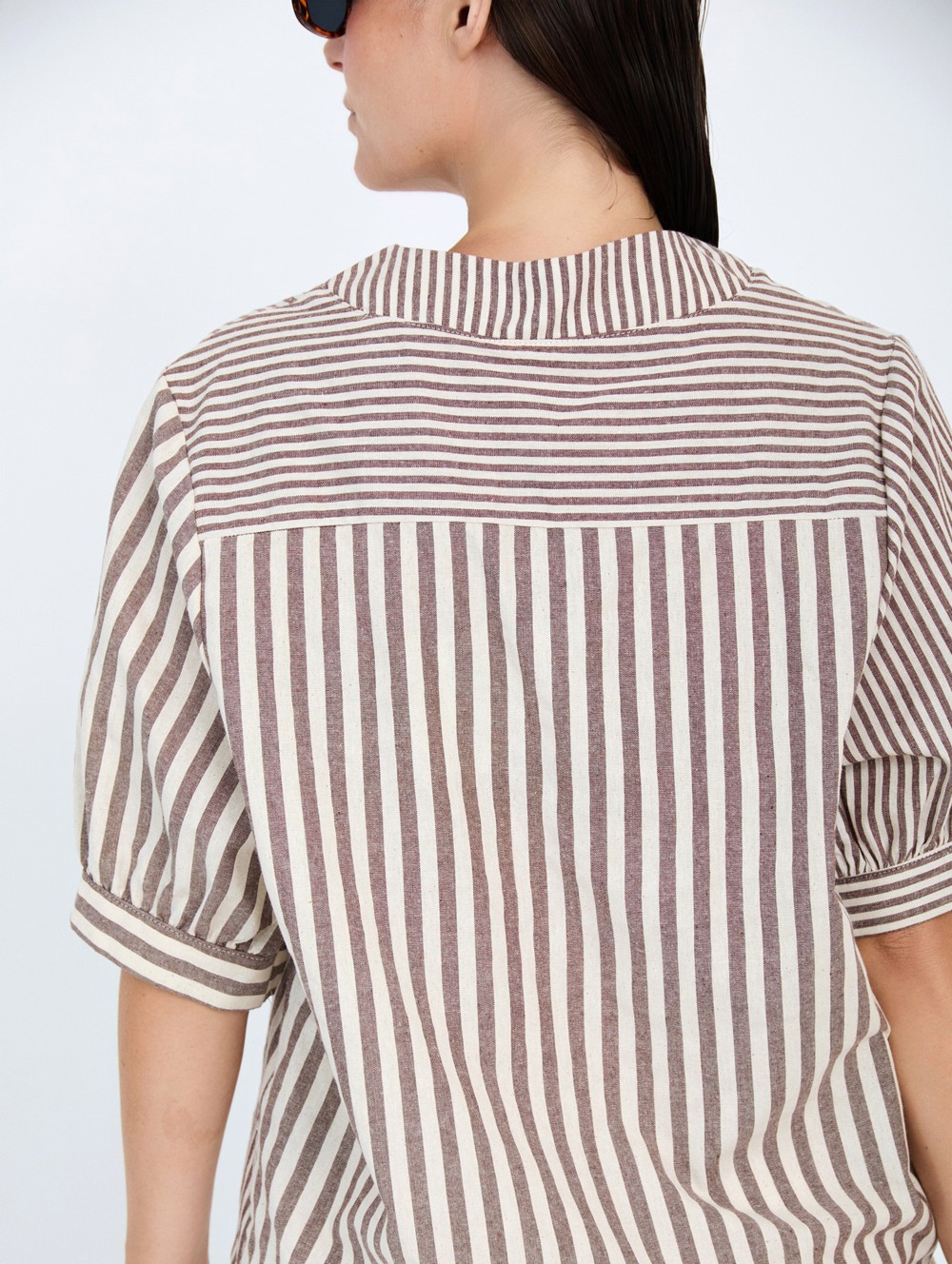 Combined stripes shirt