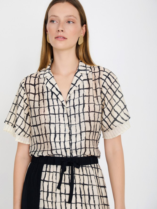 Checkered printed shirt