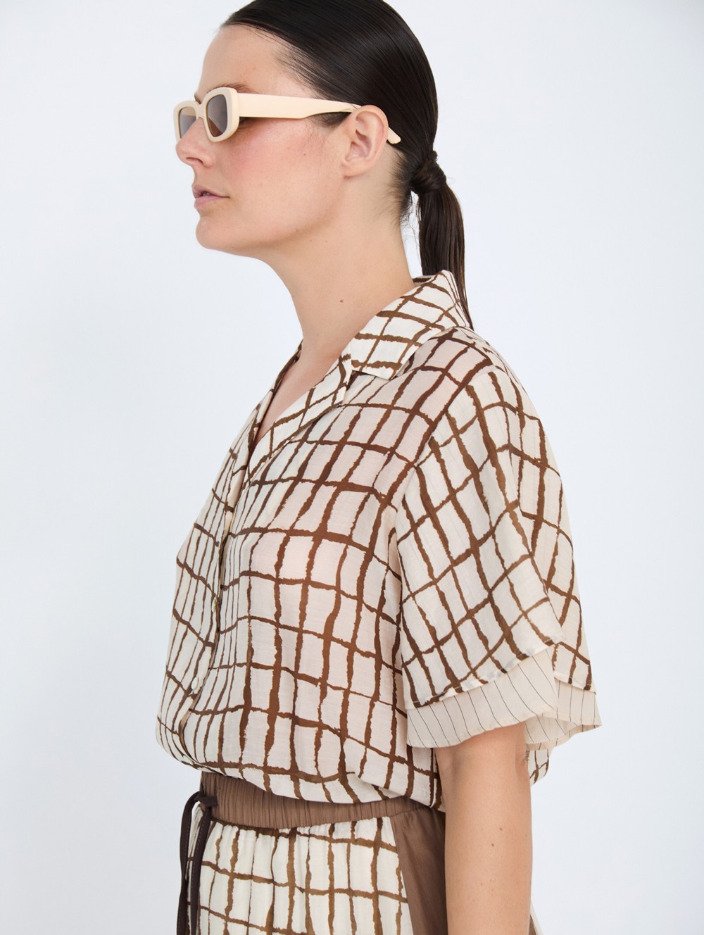 Checkered printed shirt