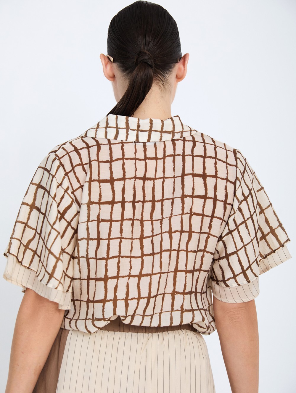 Checkered printed shirt