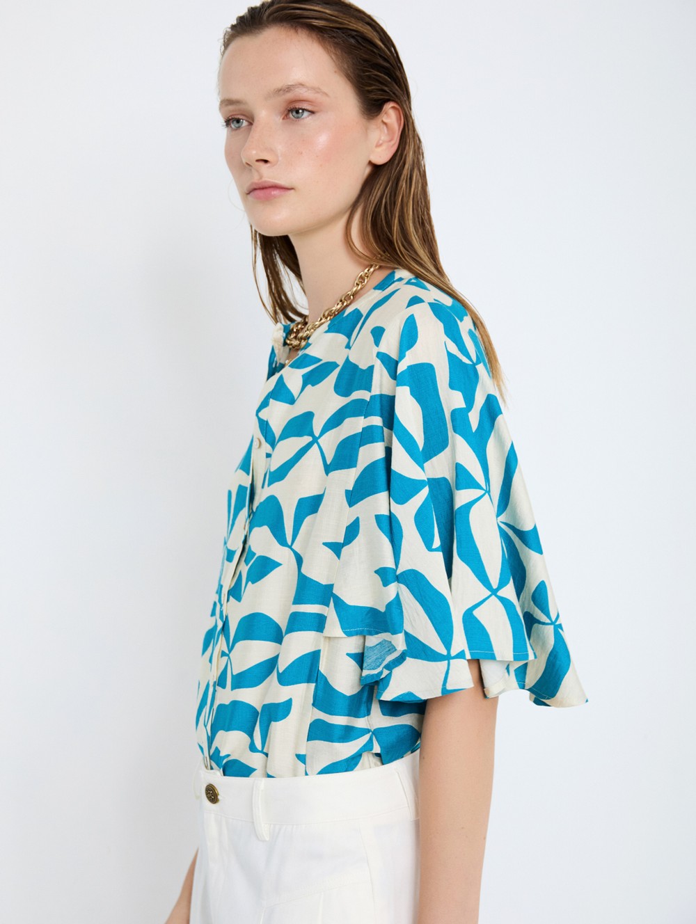 Abstract print shirt
