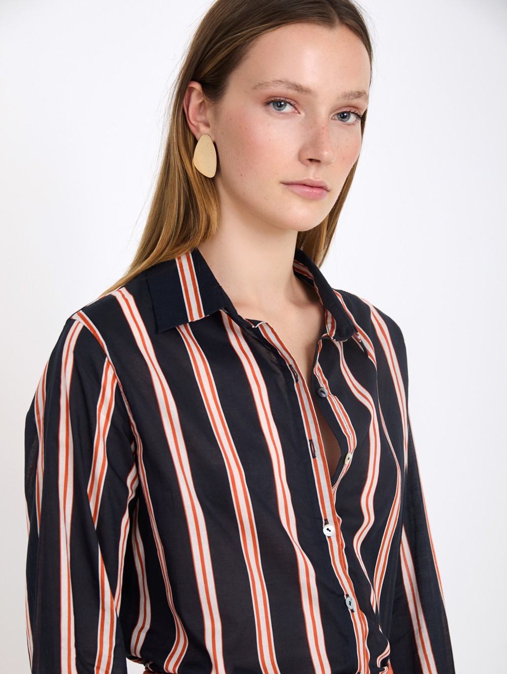 Striped cotton shirt
