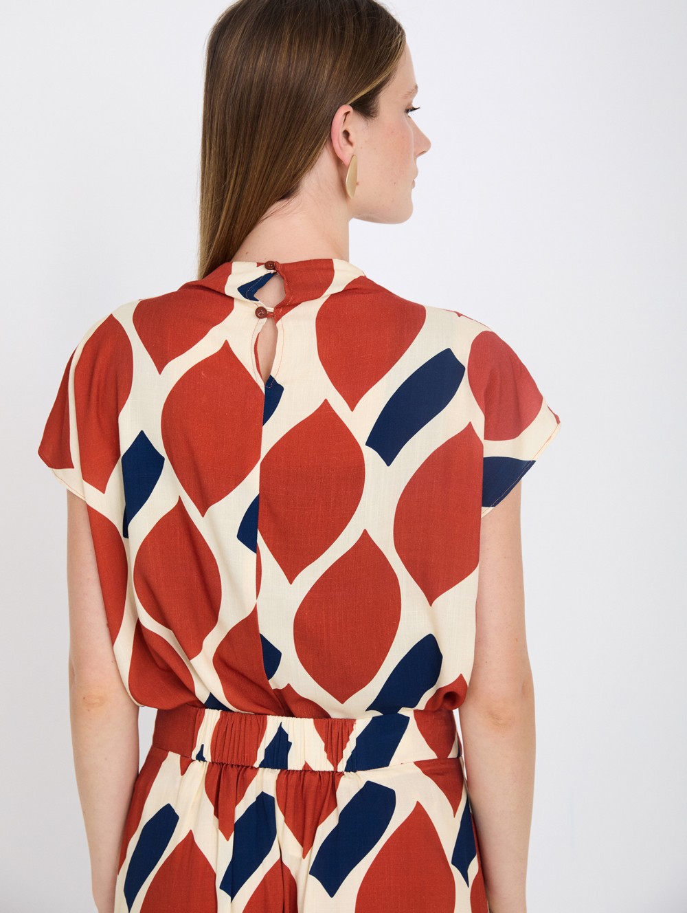 Graphic print blouse