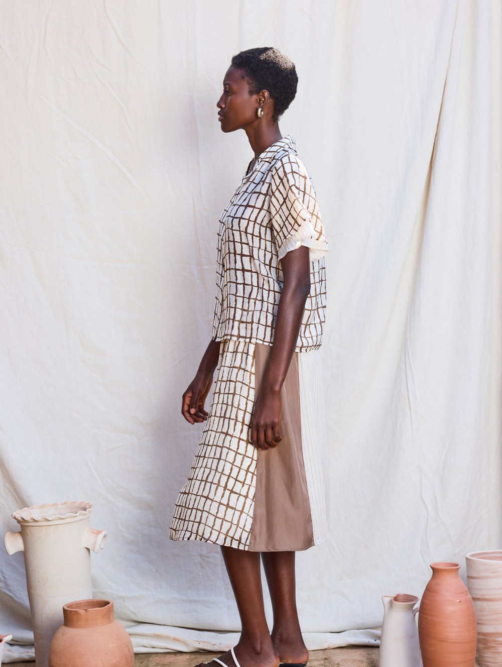 Falda patchwork cuadros