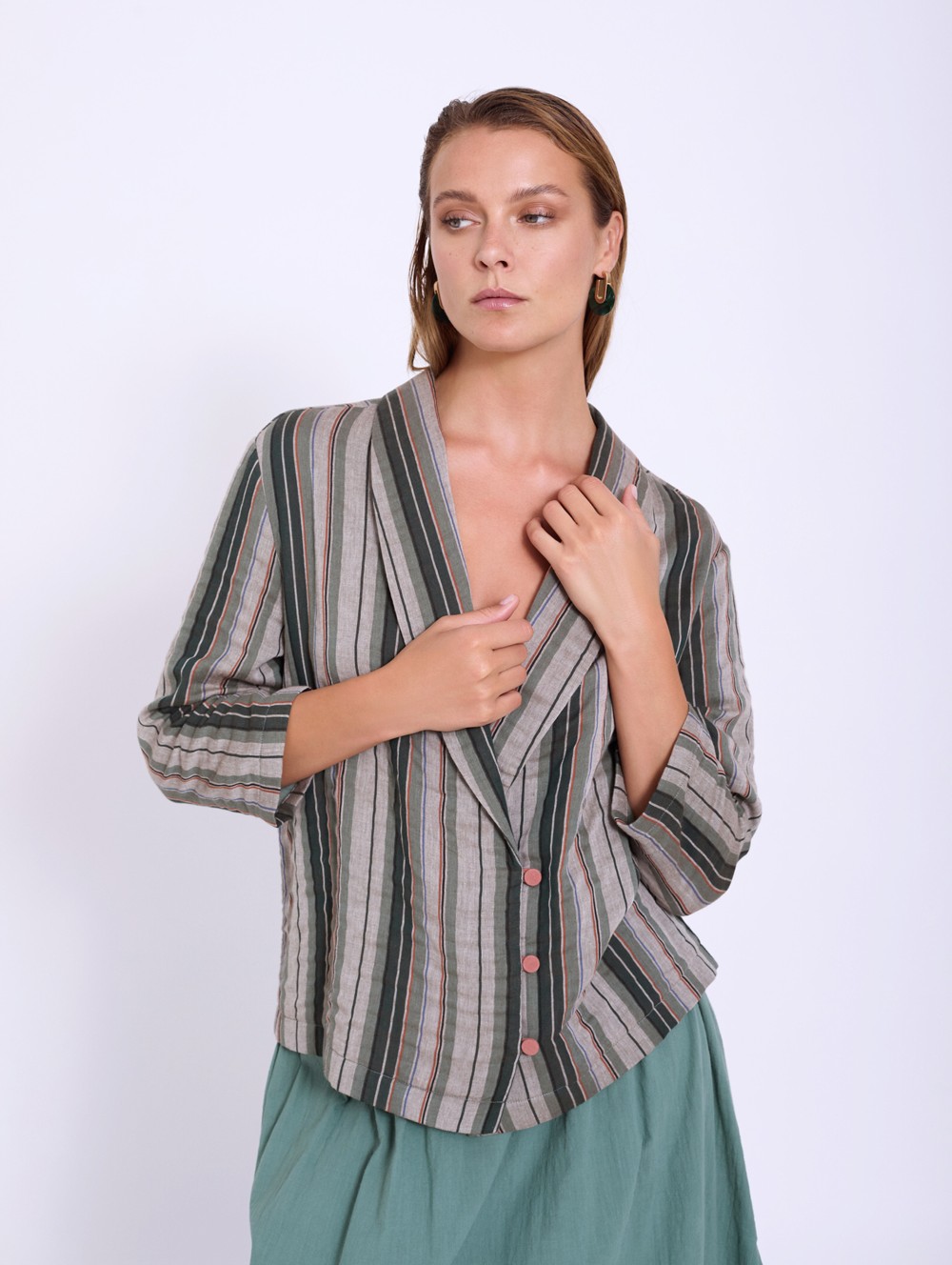 Blazer algodón rustico 3