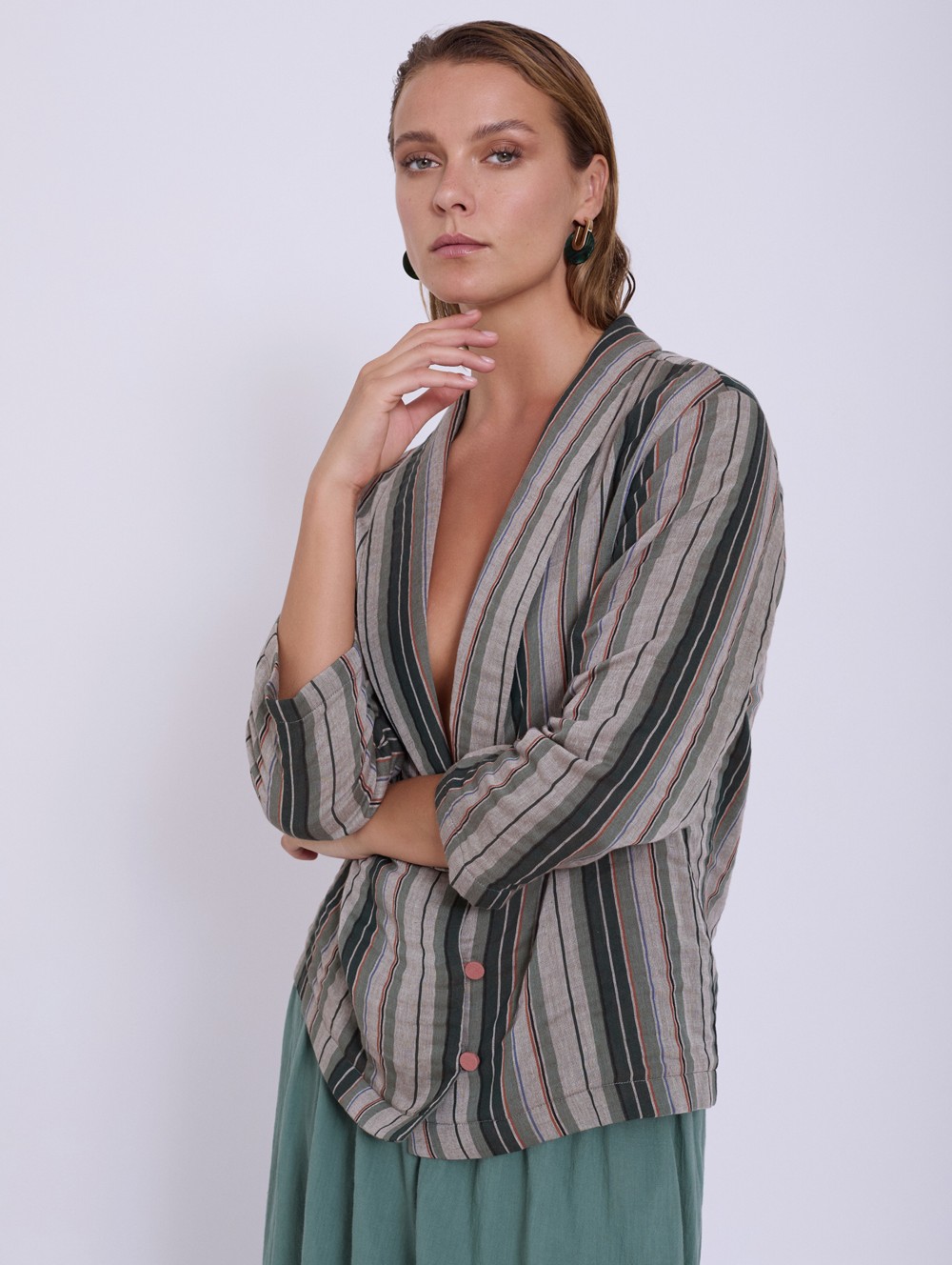 Blazer algodón rustico 1