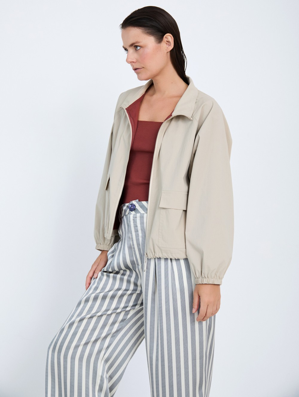 Technical fabric jacket