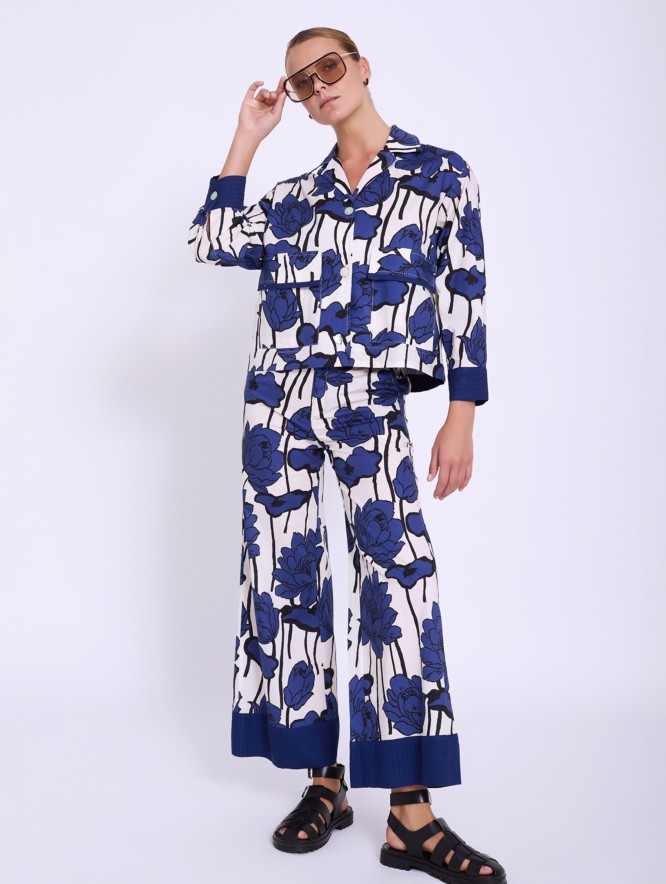 Pantalón estampado flores