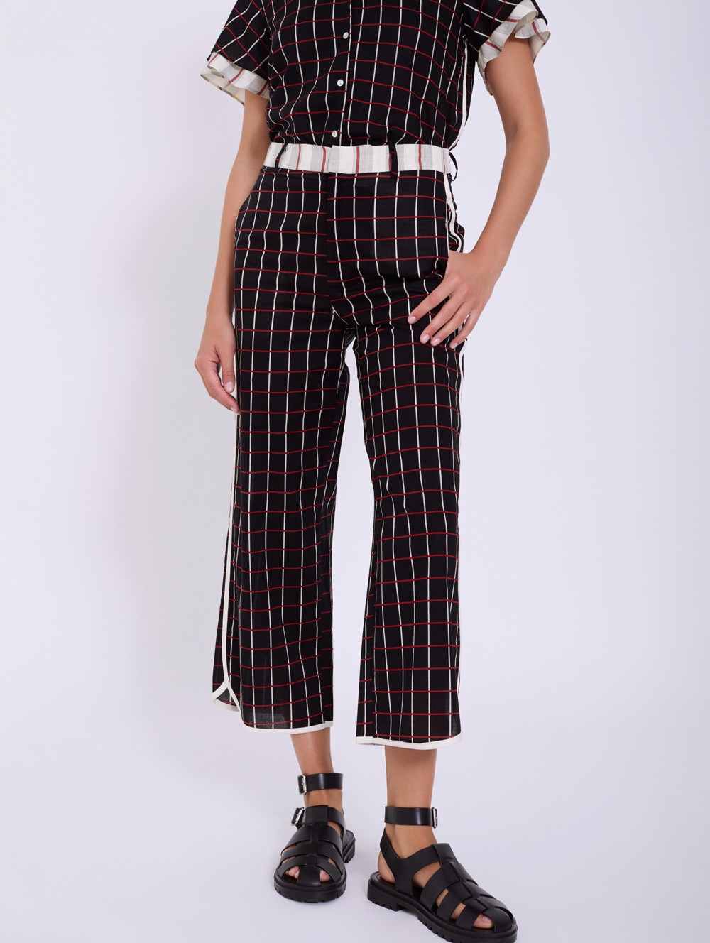 Pantalón algodón cuadros 2