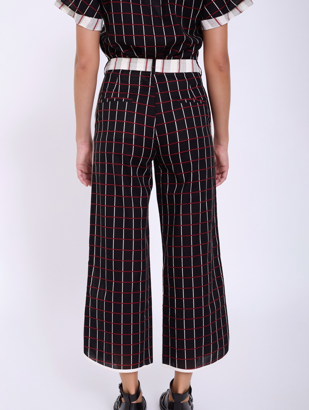 Pantalón algodón cuadros 3