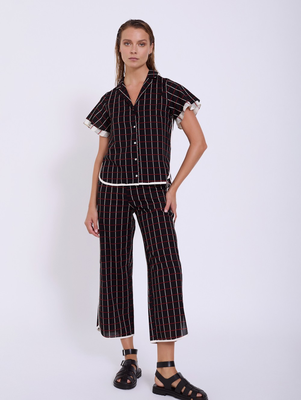 Pantalón algodón cuadros 5