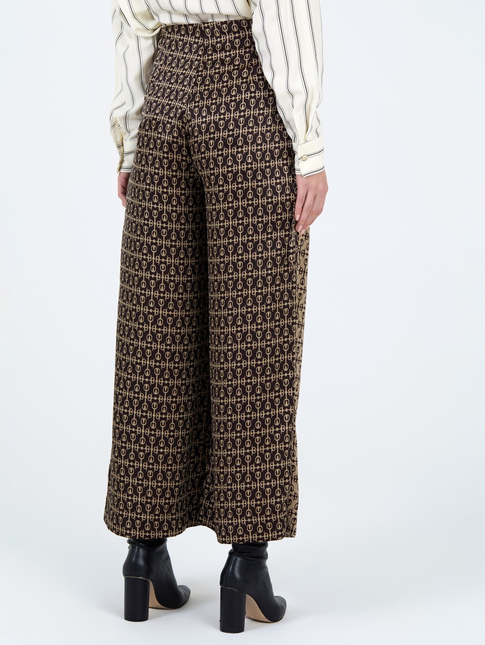 Printed satin trousers 3