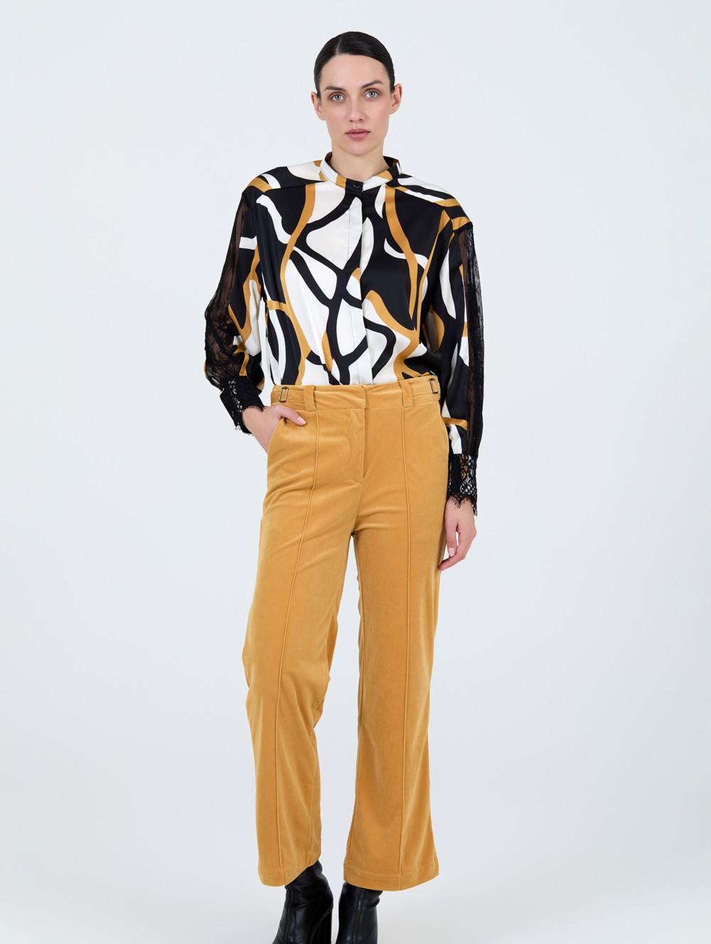 Pantalón pana recto