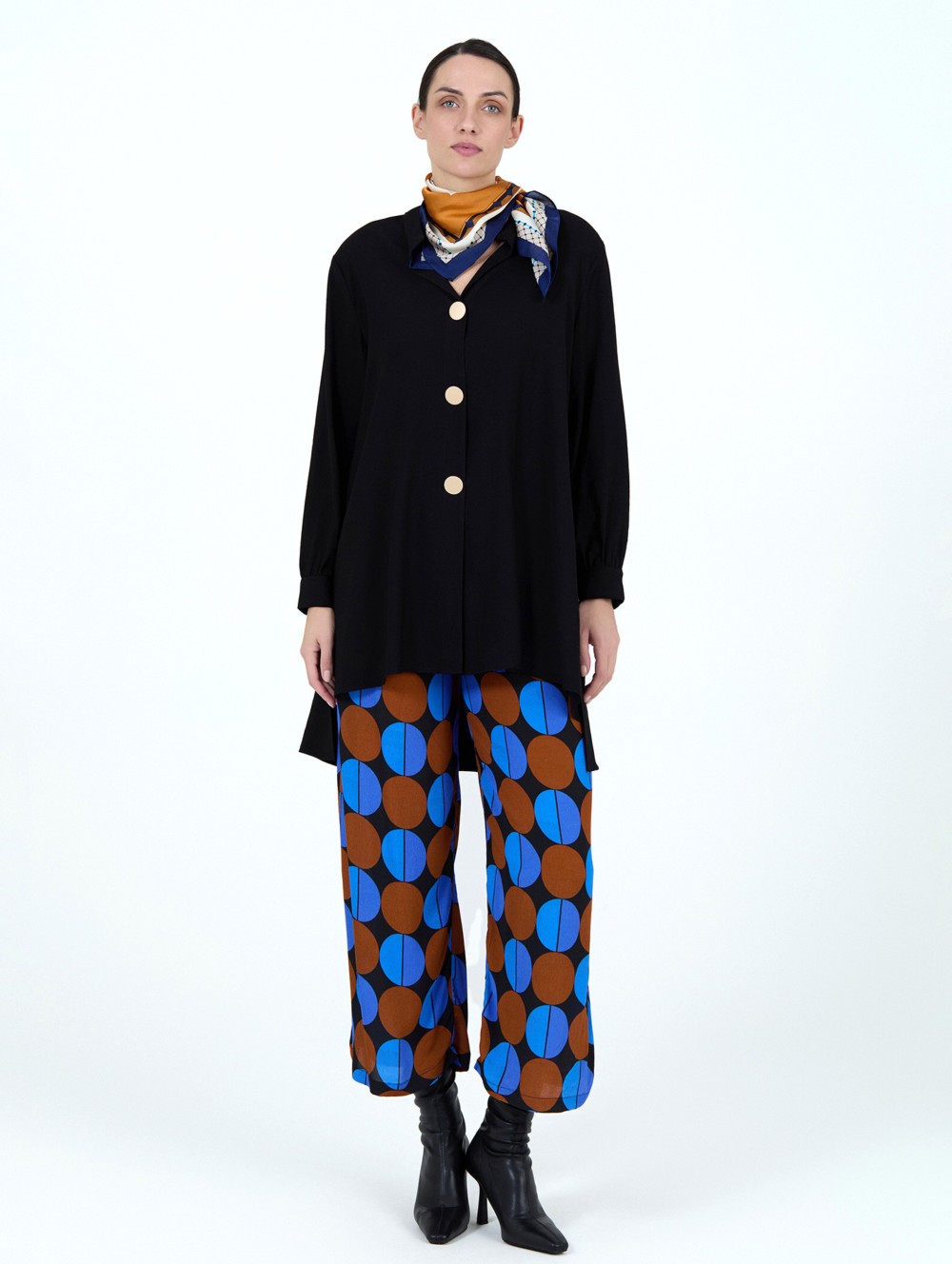 Pantalon imprimé cercles